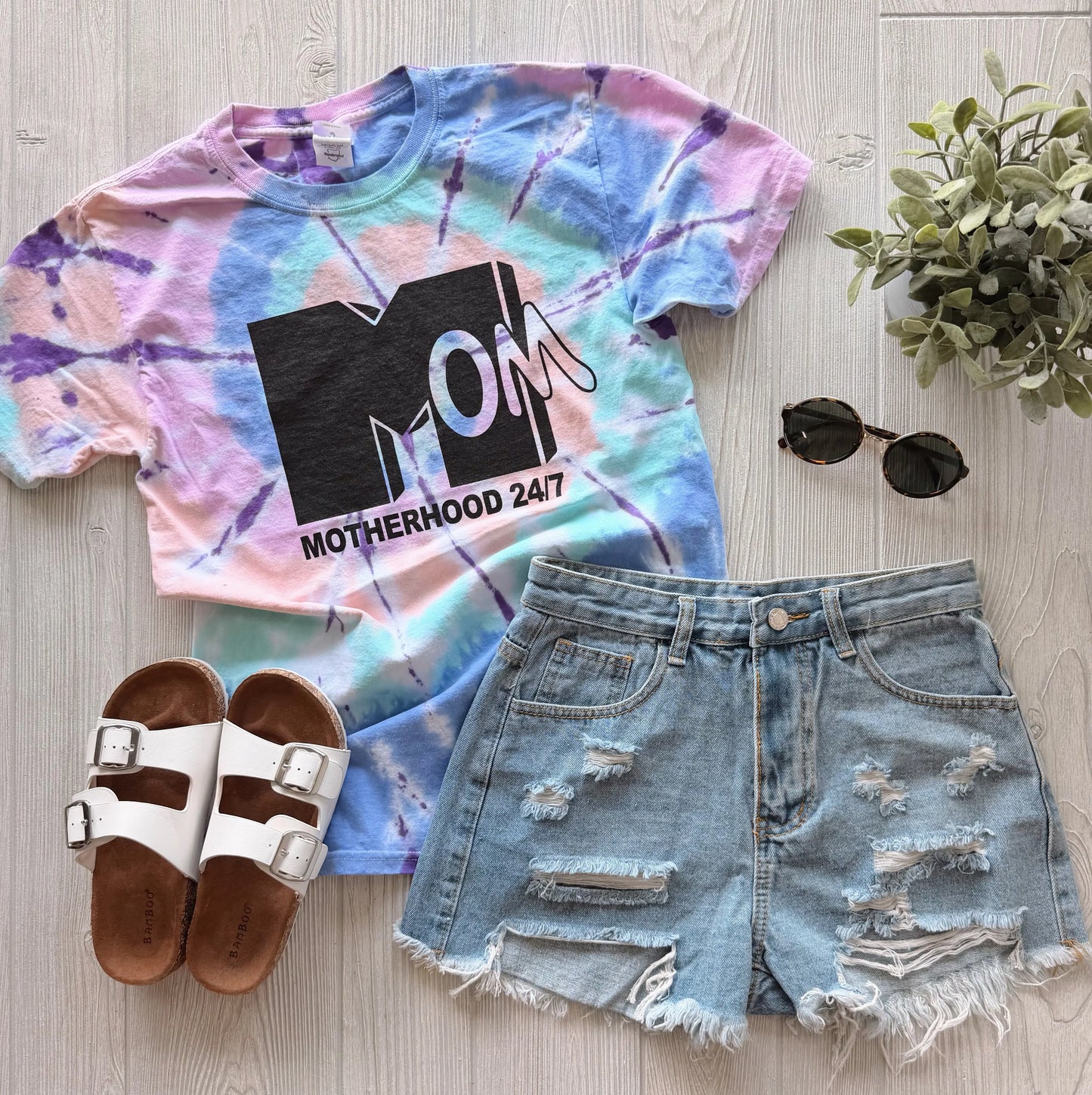 Motherhood 24/7 • 90's Tie Dye River Babe Threads
