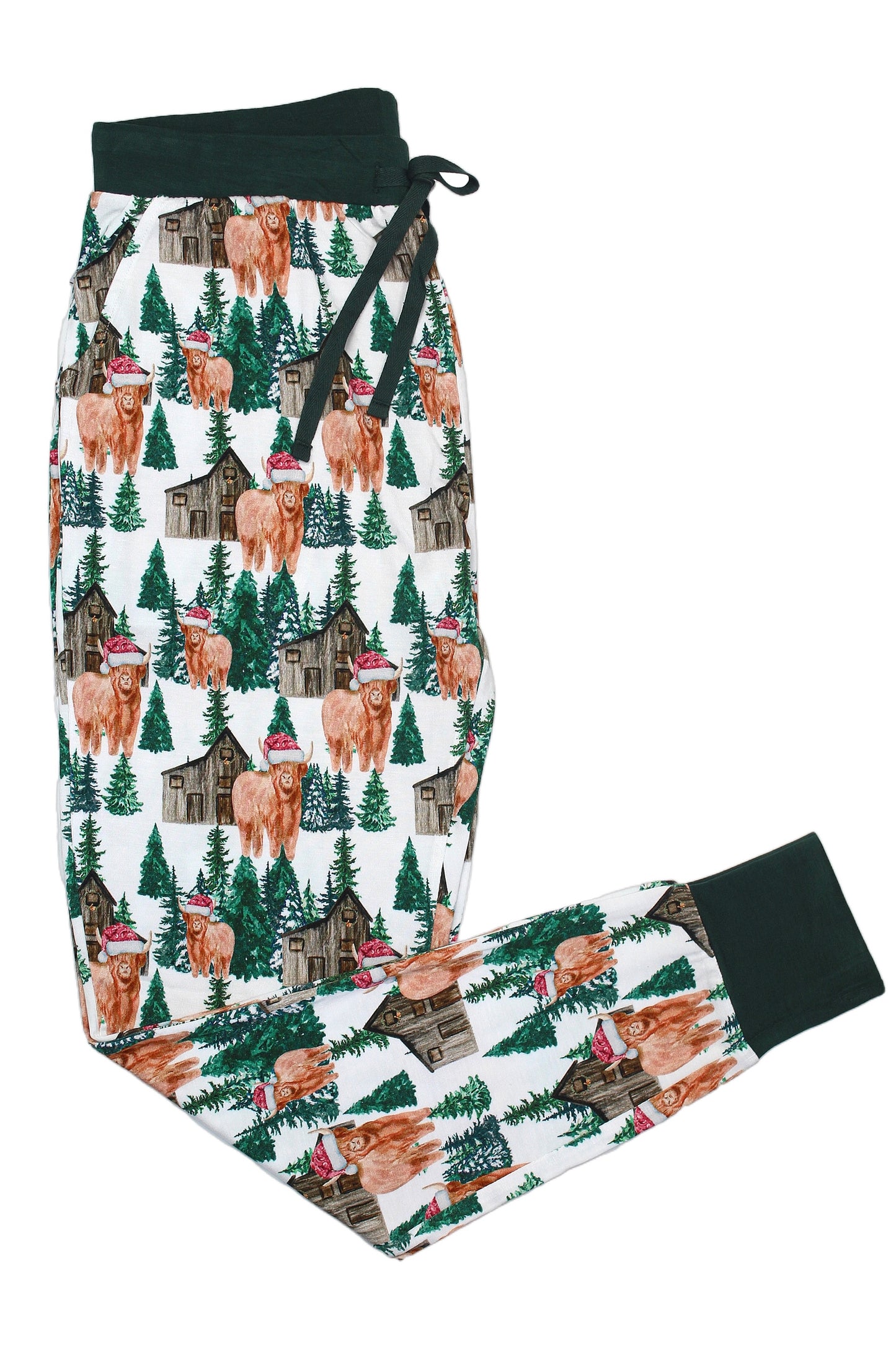 Santa Cows • Women's Bamboo Pants