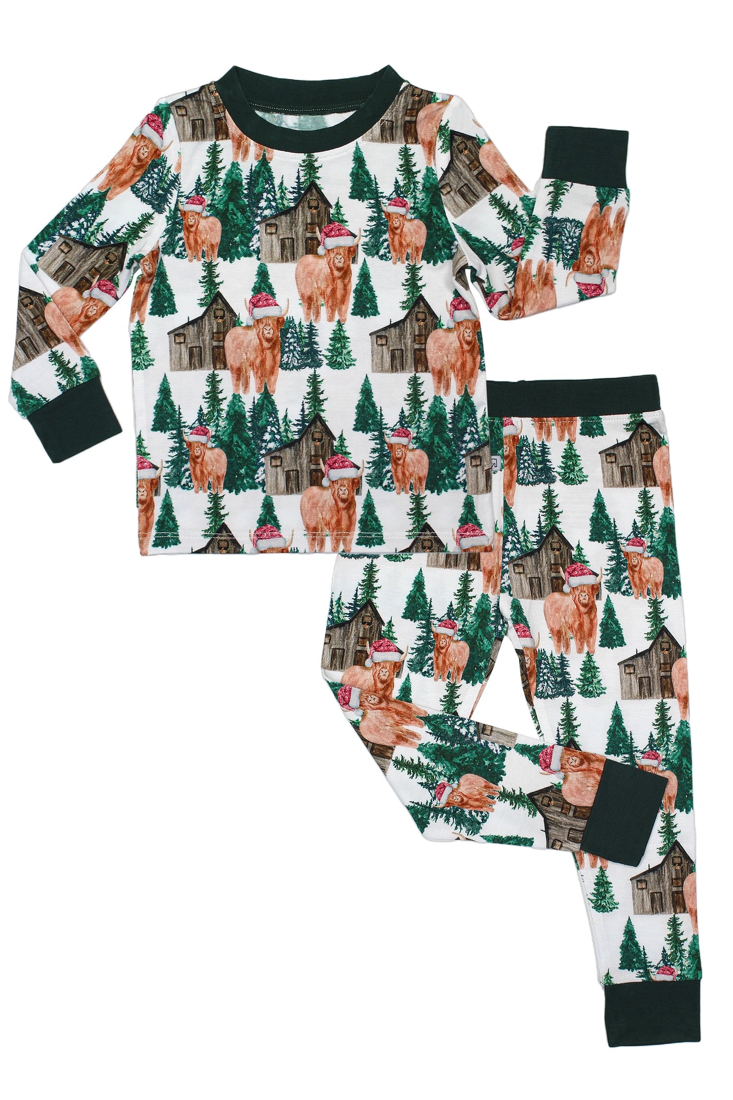 Santa Cows • 2 Piece Bamboo Set
