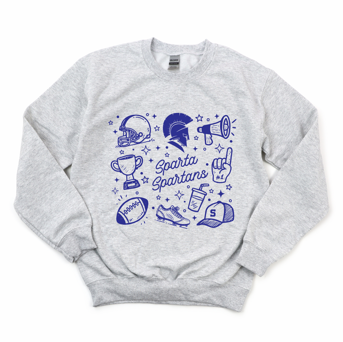 Sparta Doodle • Gray Sweatshirt