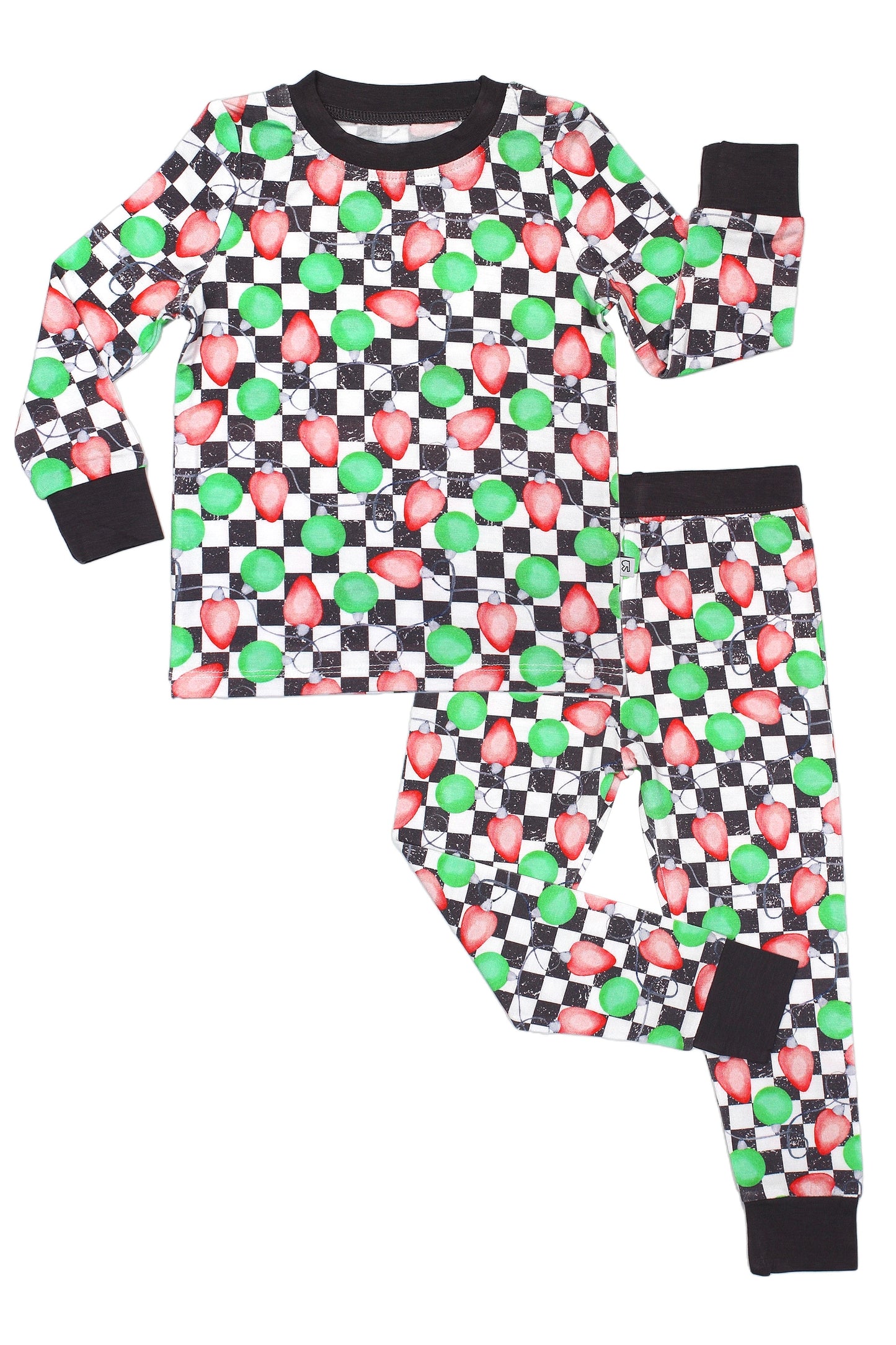 Checkered Lights • 2 Piece Bamboo Set