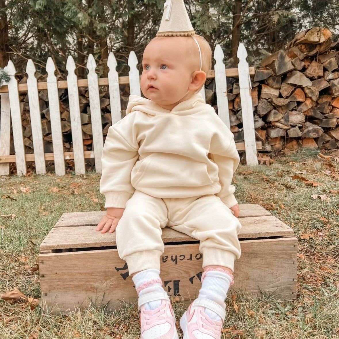 Oatmeal • Sweatpant & Hoodie Set