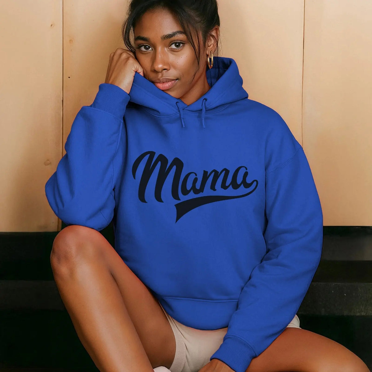Mama Sporty • Royal Hoodie River Babe Threads