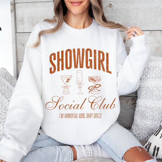 Showgirl Social Club • White Pullover