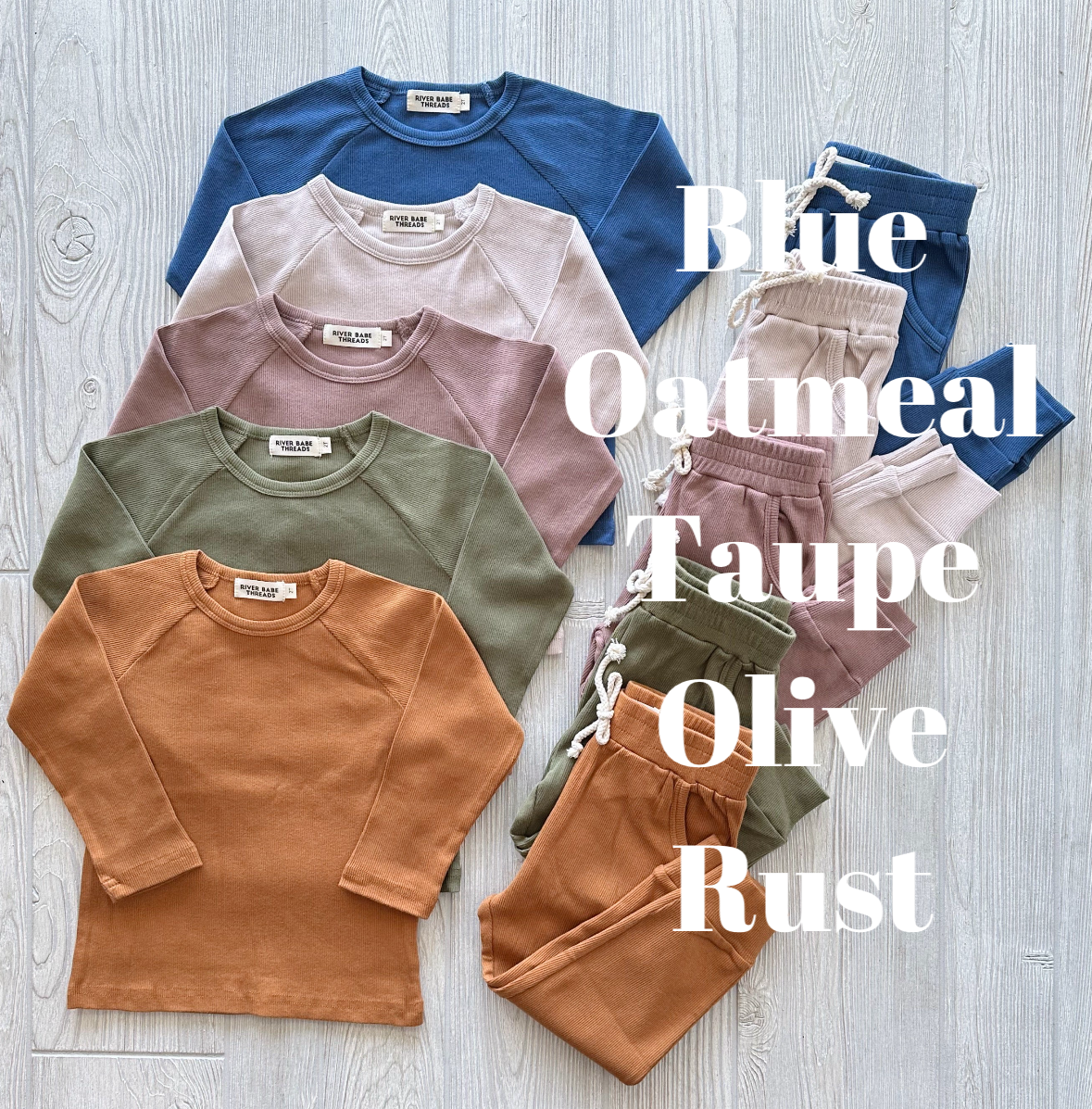 Ribbed Organic Cotton • Jogger Set
