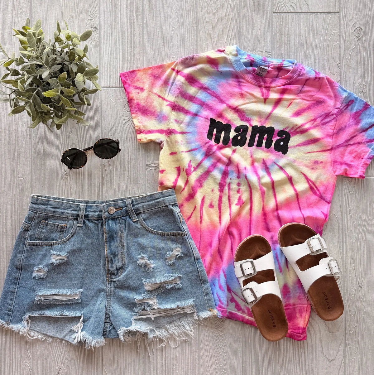 Mama Wave • Sunburst Dye Tee River Babe Threads