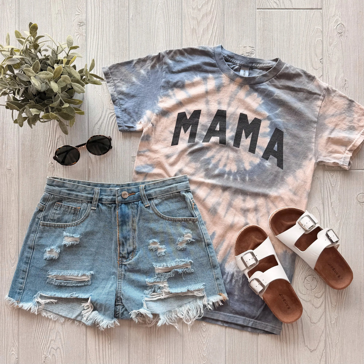 MAMA Arch • Yellowstone Dye Tee River Babe Threads