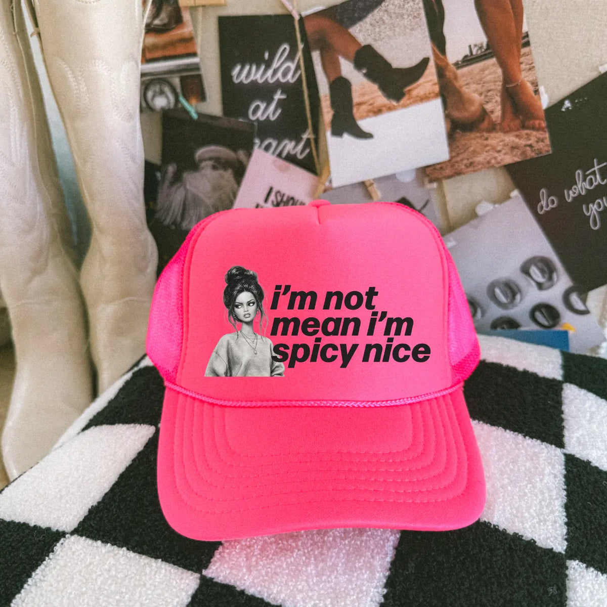Spicy Nice • Trucker Hat River Babe Threads