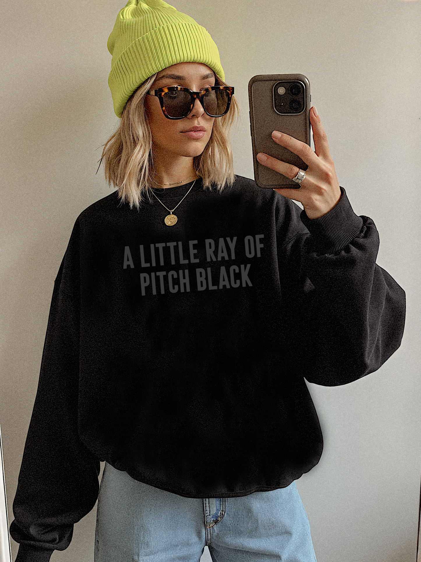 Pitch Black • Tonal Pullover