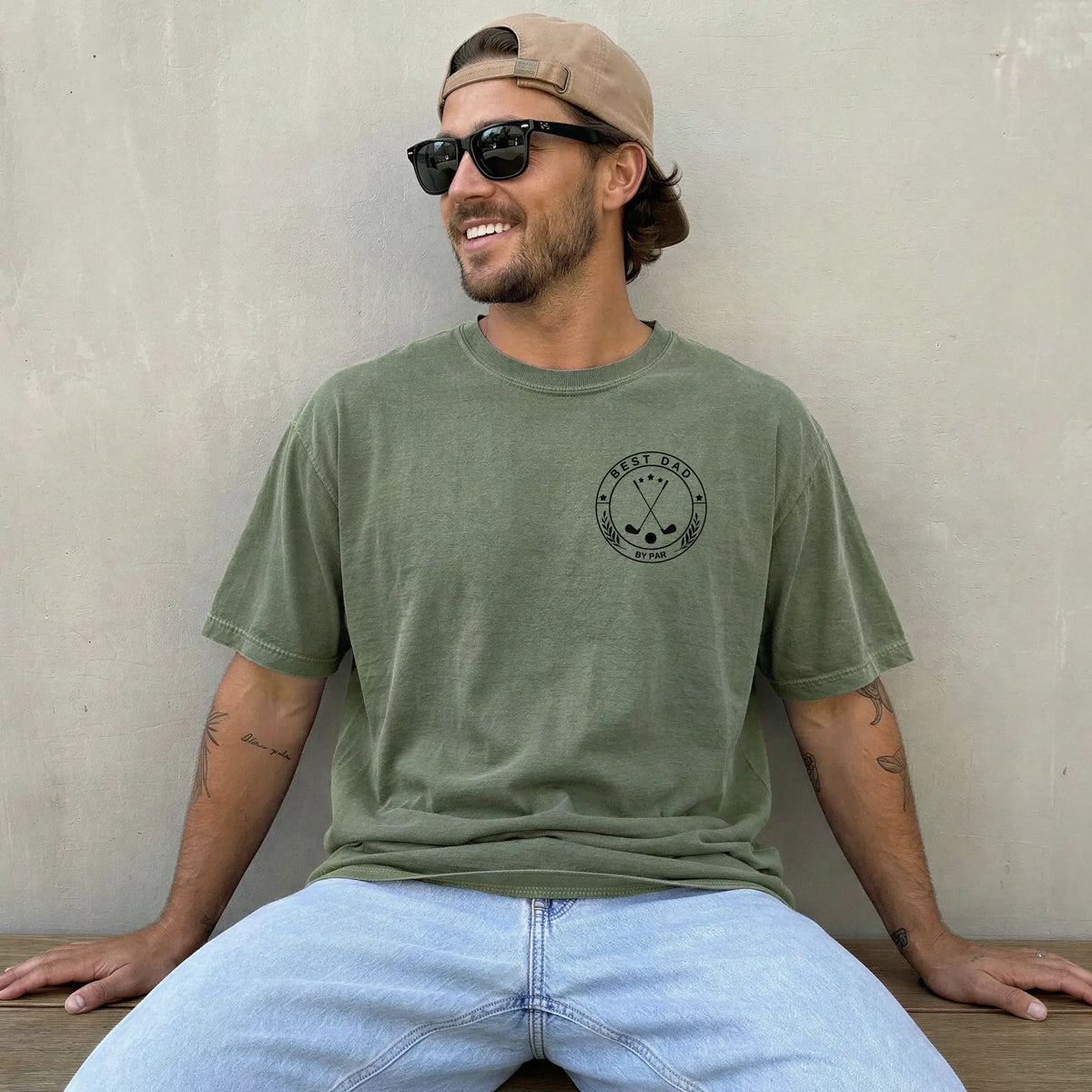 Best Dad by Par • Comfort Tee River Babe Threads