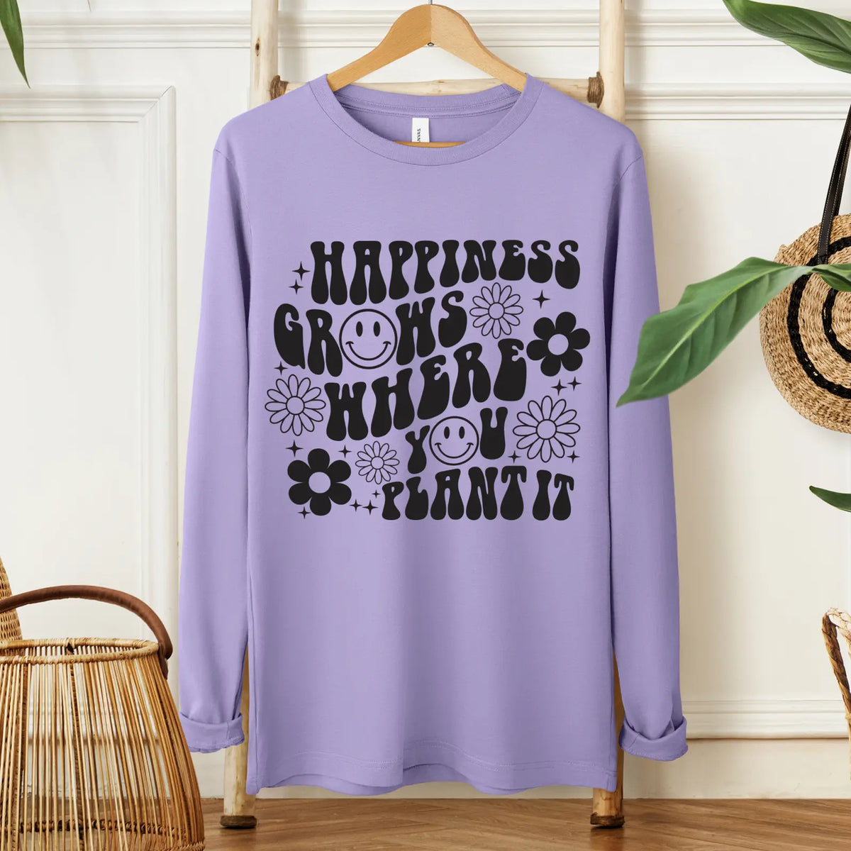 Happiness • Lavender Long Sleeve River Babe Threads