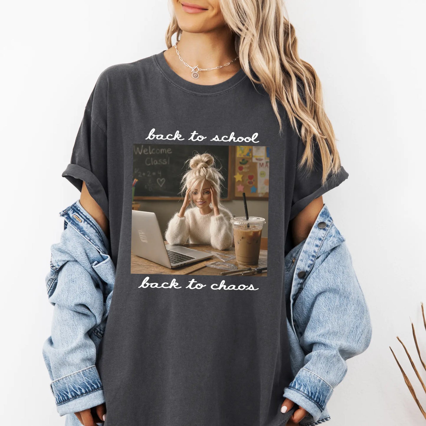 Back to Chaos • Comfort Colors Tee River Babe Threads