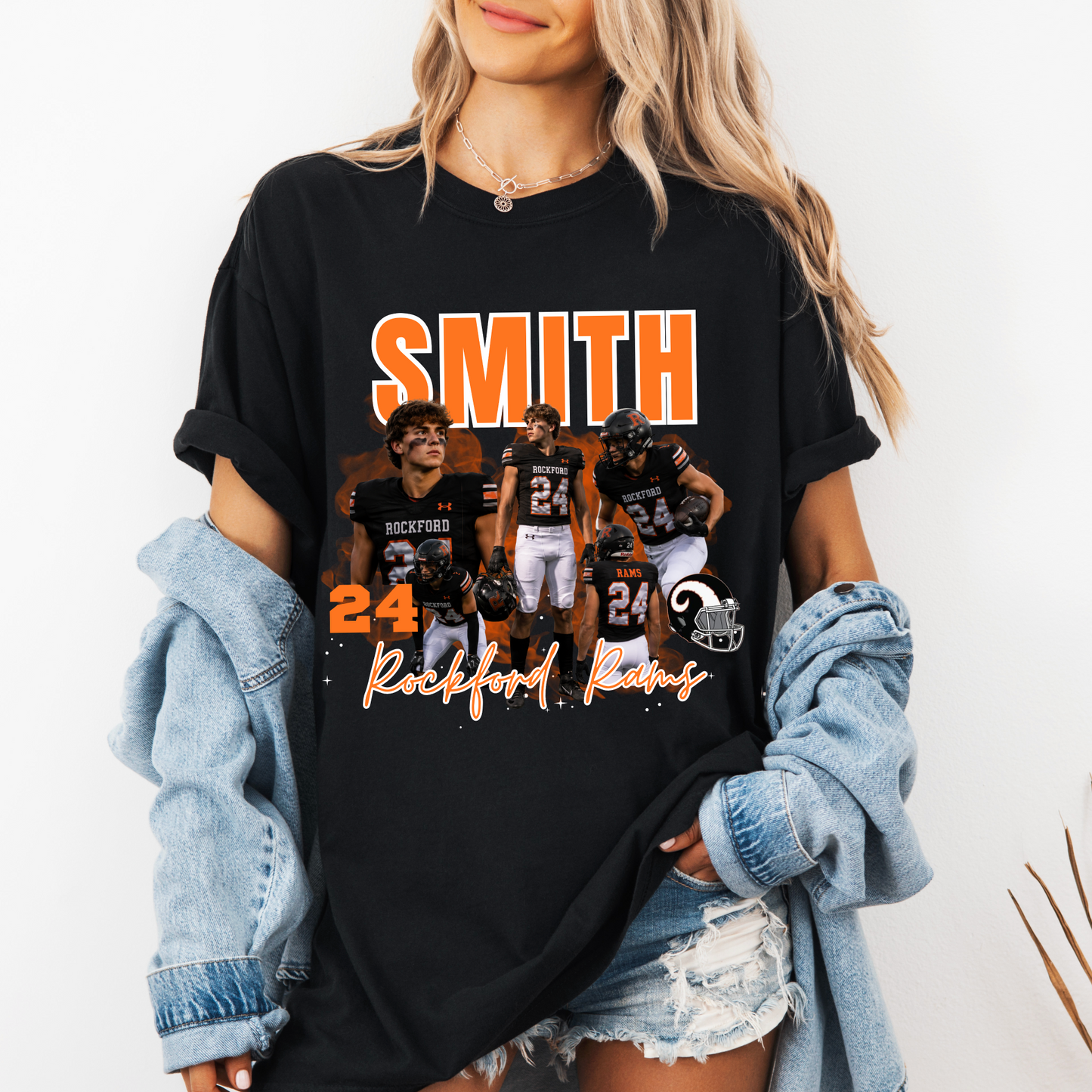 Custom Rockford Rams Tee