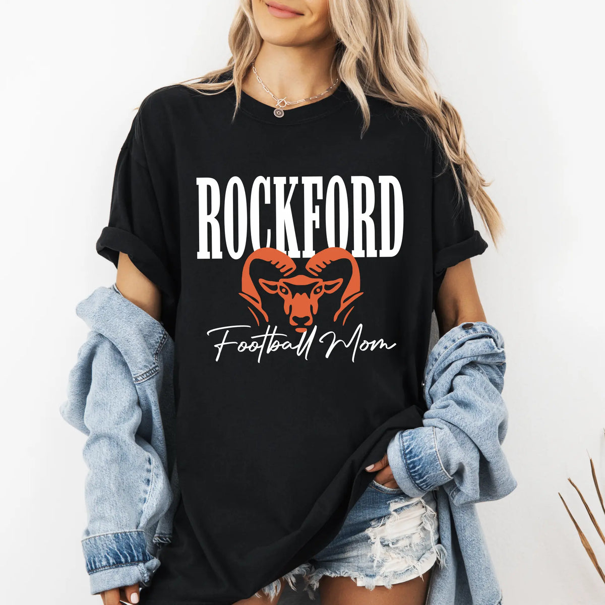 Rockford Mom • Customized Black Tee River Babe Threads