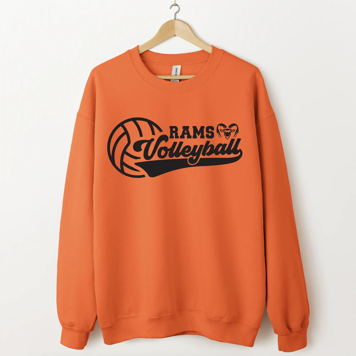 Volleyball • Orange Sweatshirt River Babe Threads