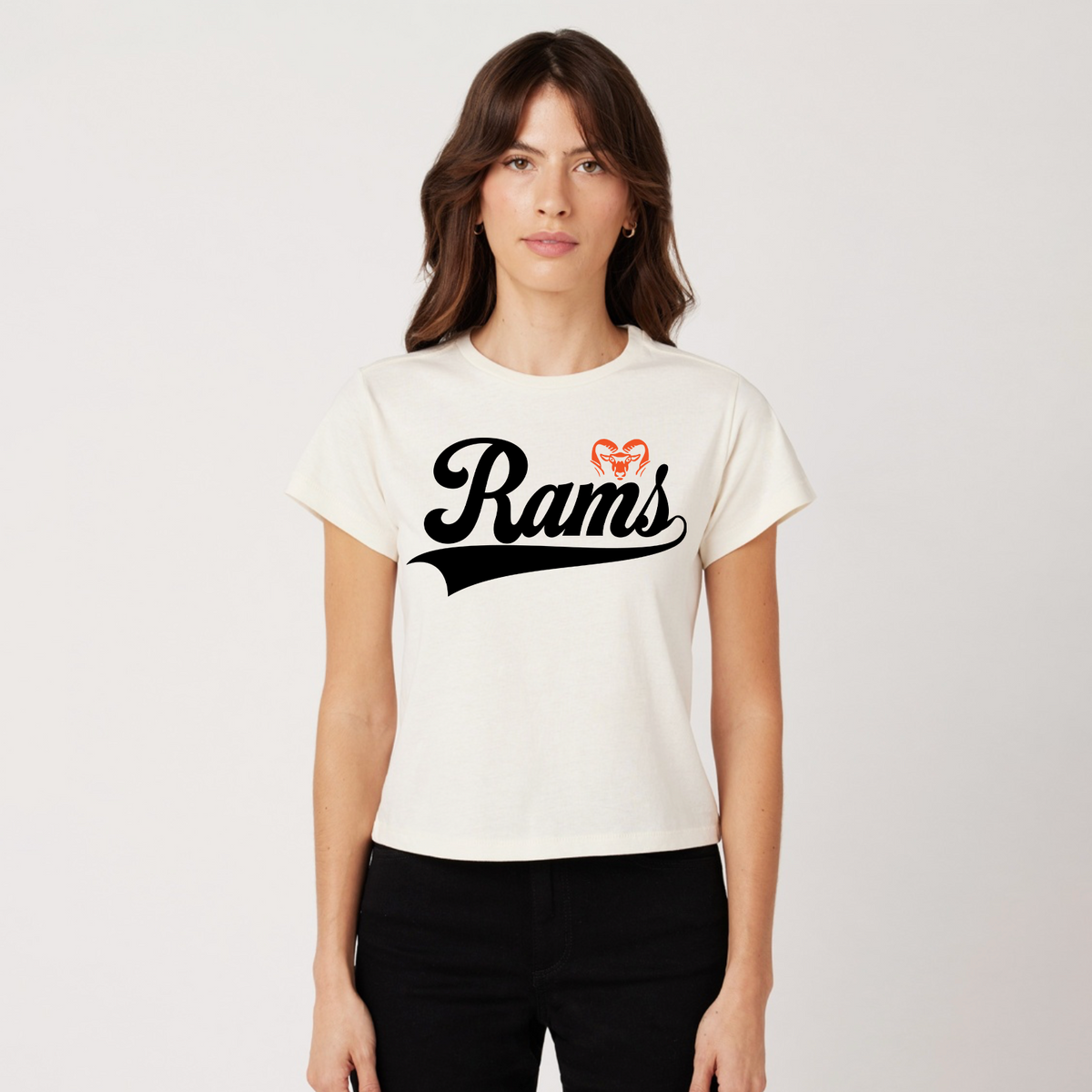 Rams Script • High Waisted Tee