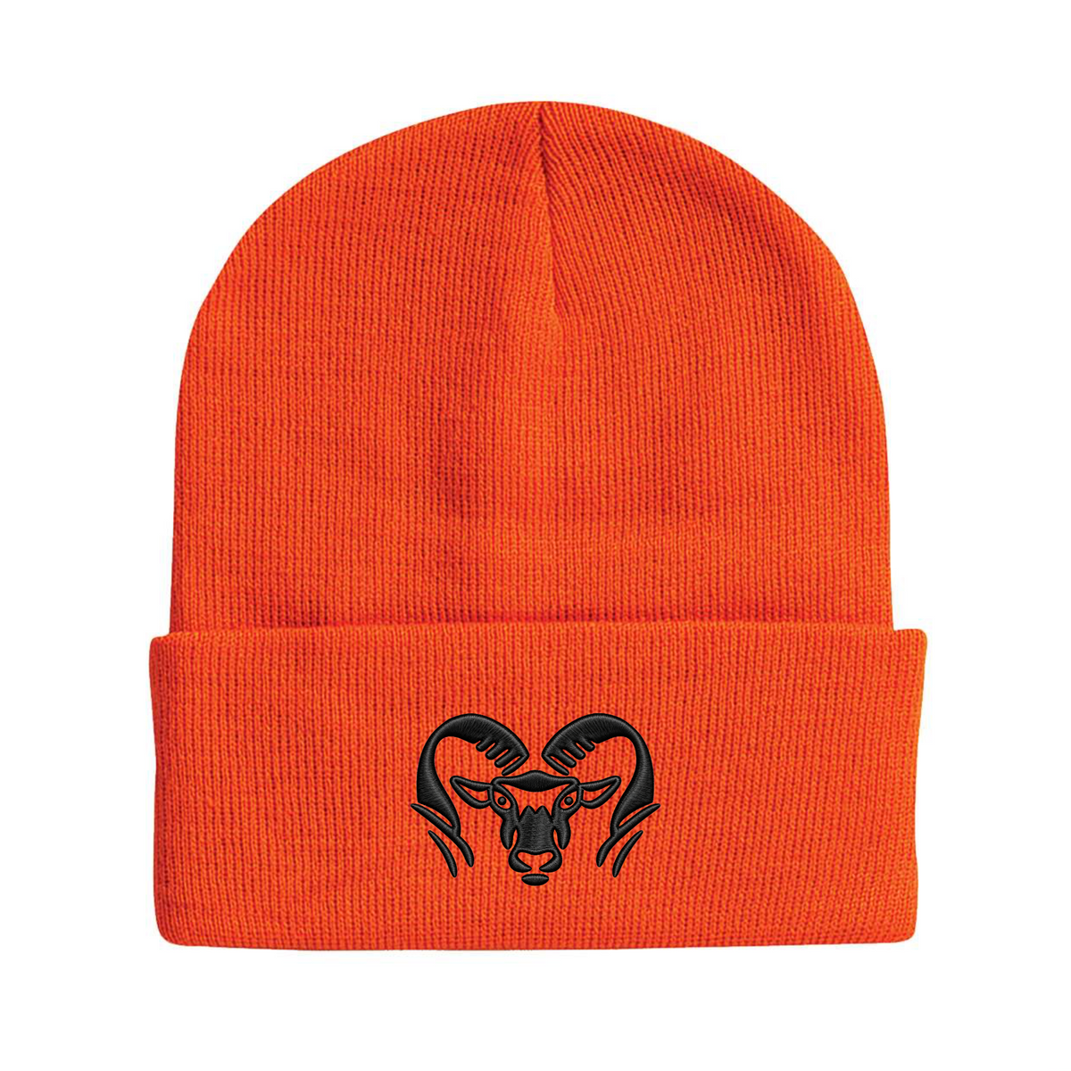 Rams • Orange Beanie