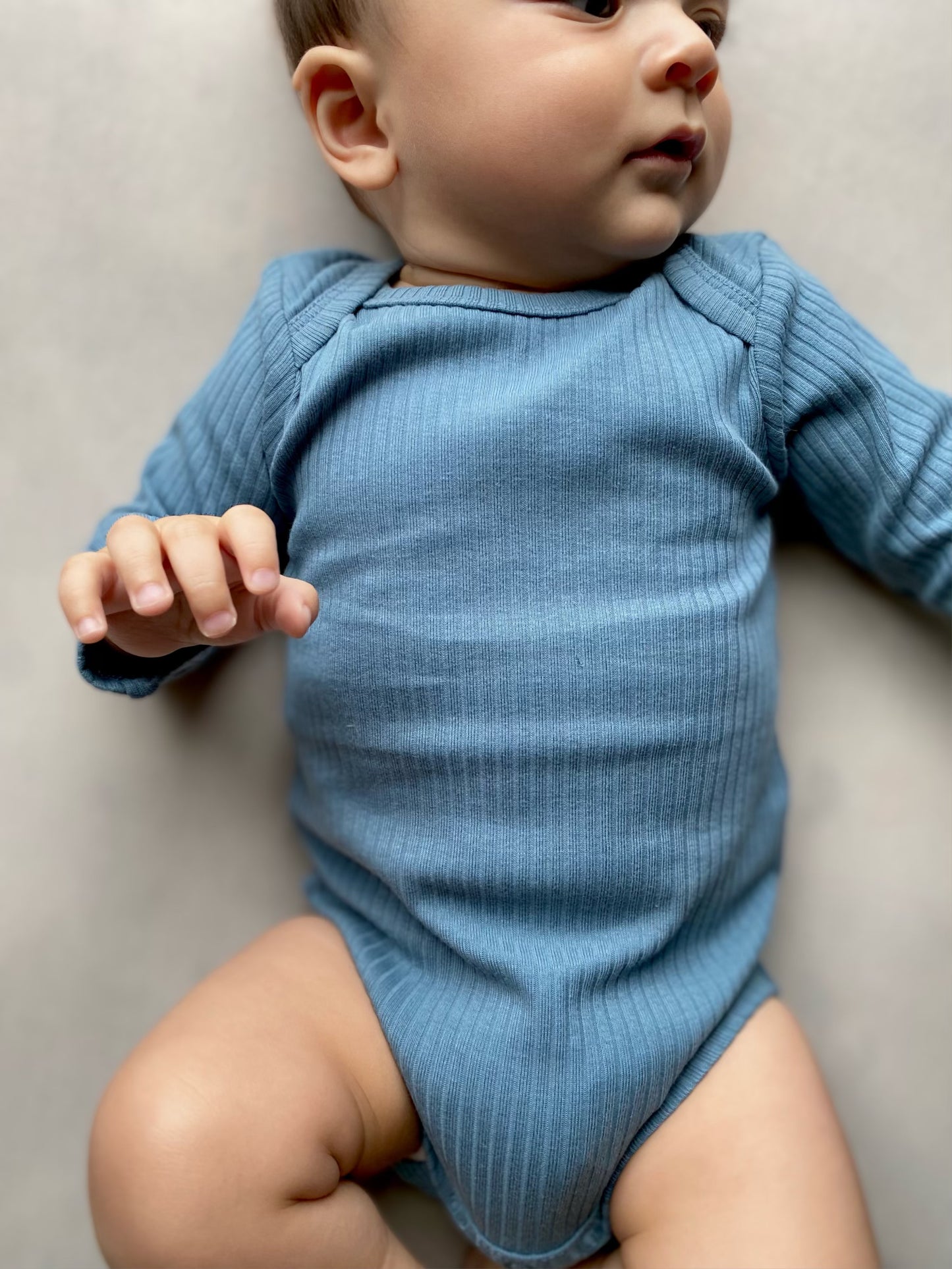 Ribbed Long Sleeve Bodysuit