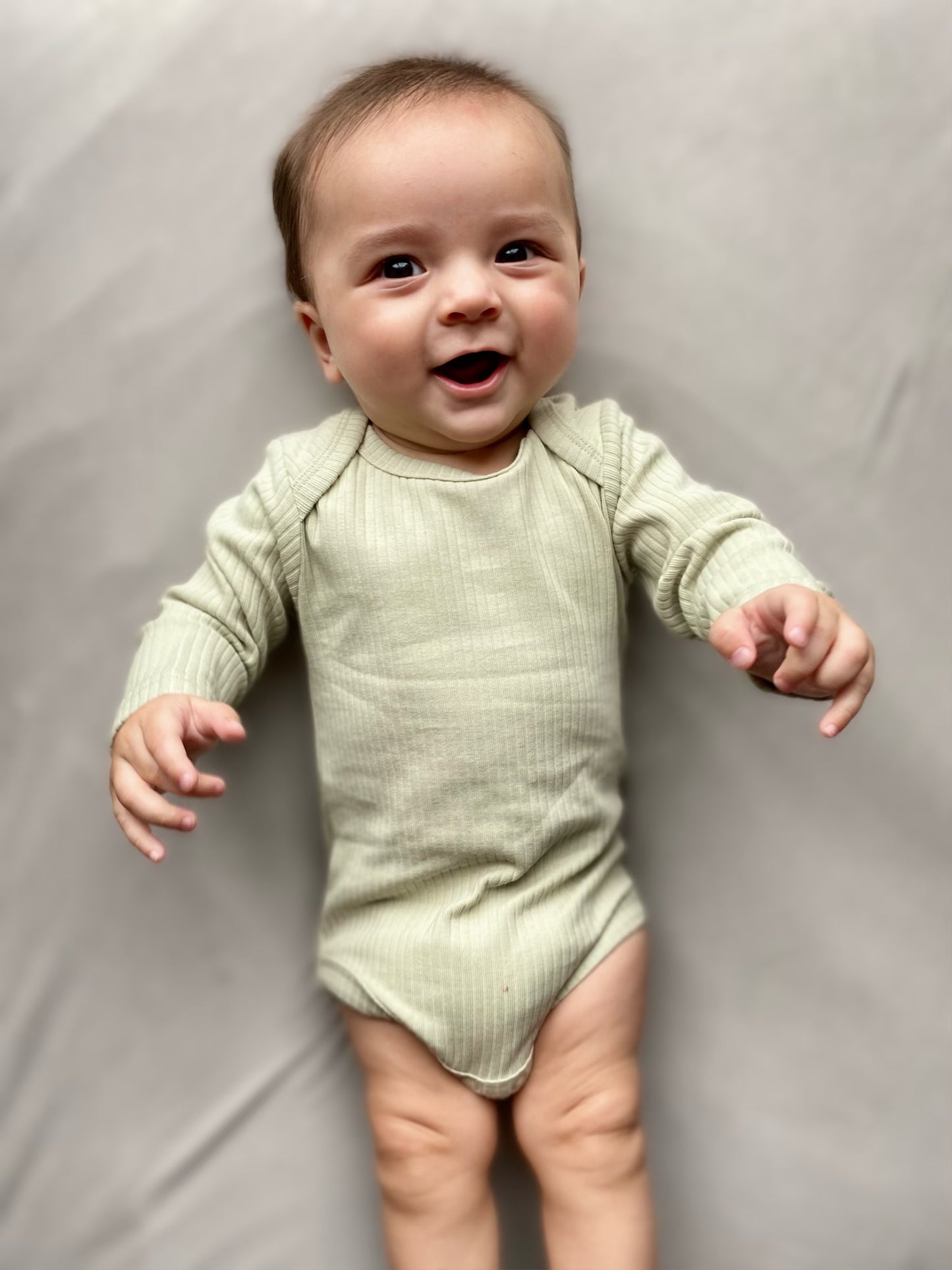 Ribbed Long Sleeve Bodysuit