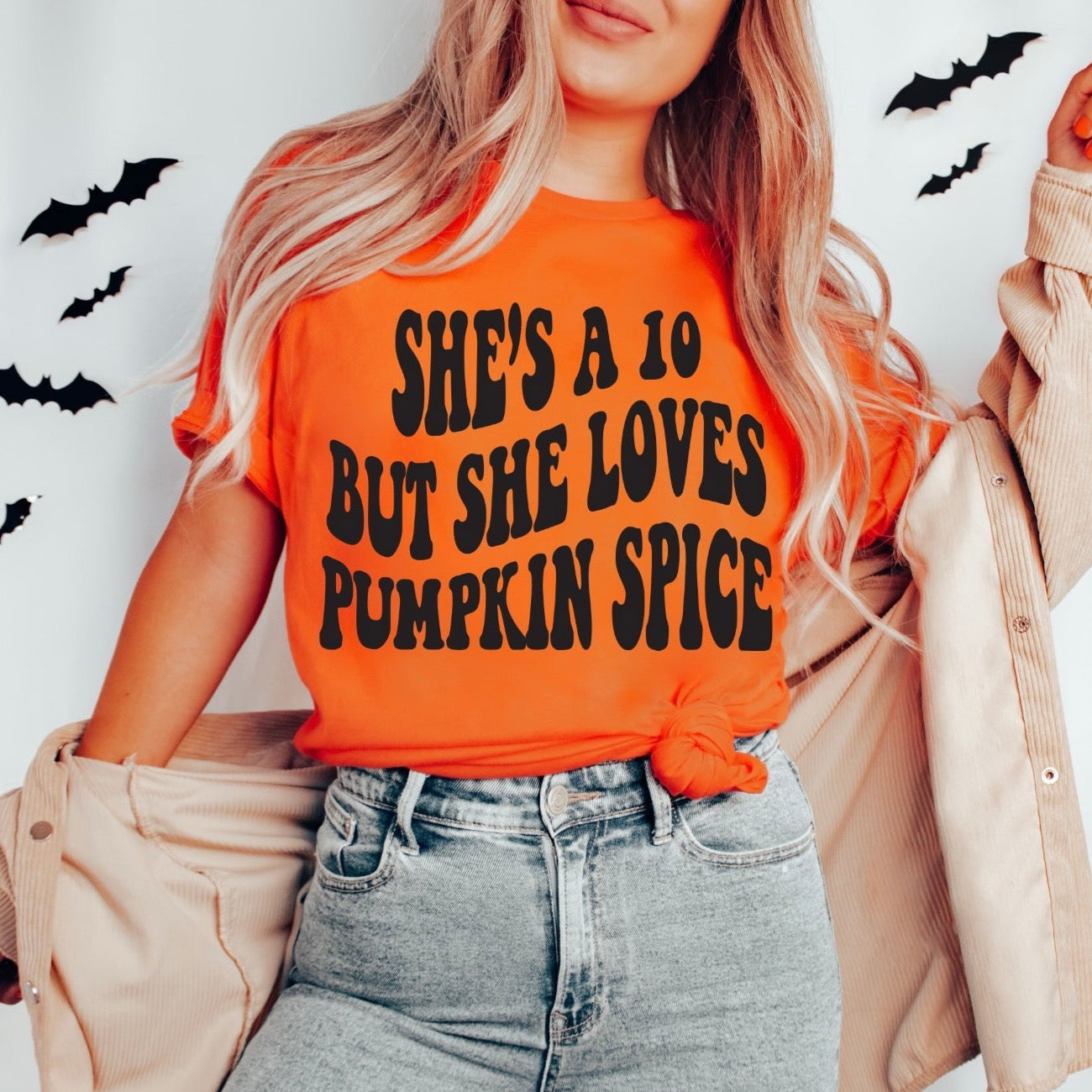 She Loves Pumpkin Spice • Orange Tee
