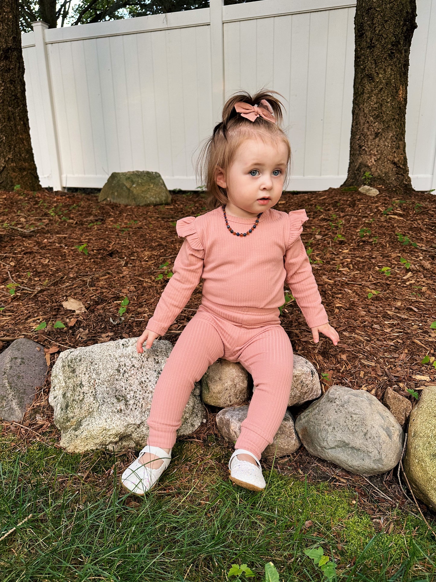 Ribbed Ruffle Bodysuit