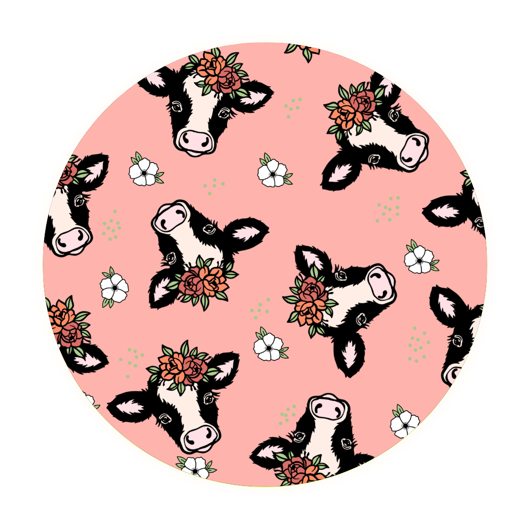 Floral Cow • 2 Piece Bamboo Set