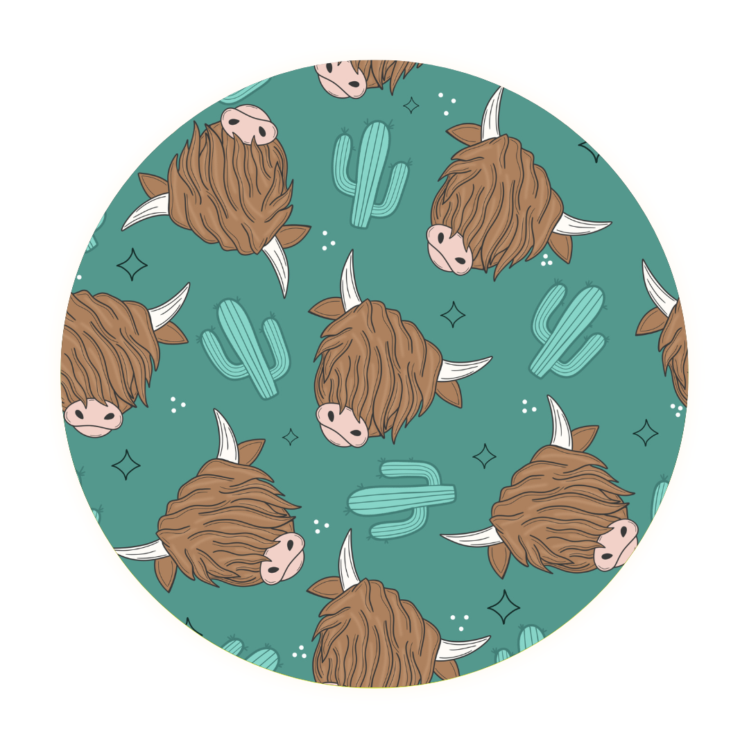 Highland Cow • Bamboo Zippy