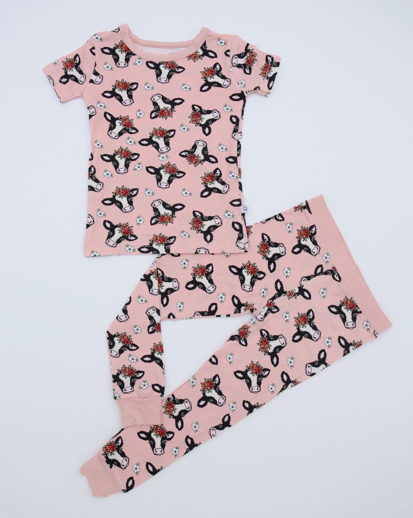 Floral Cow • 2 Piece Bamboo Set