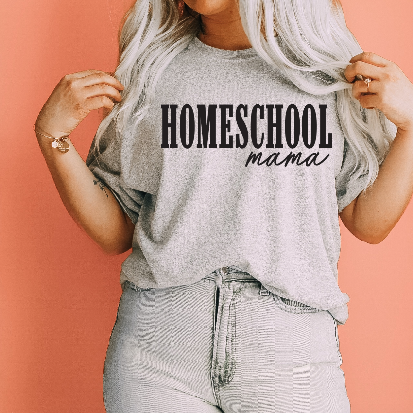 New Homeschool Mama • Gray Tee