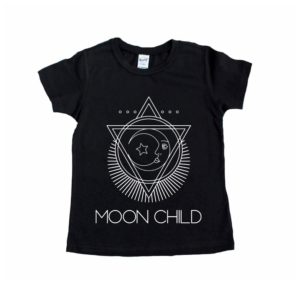 New Moon Child • Black Tee