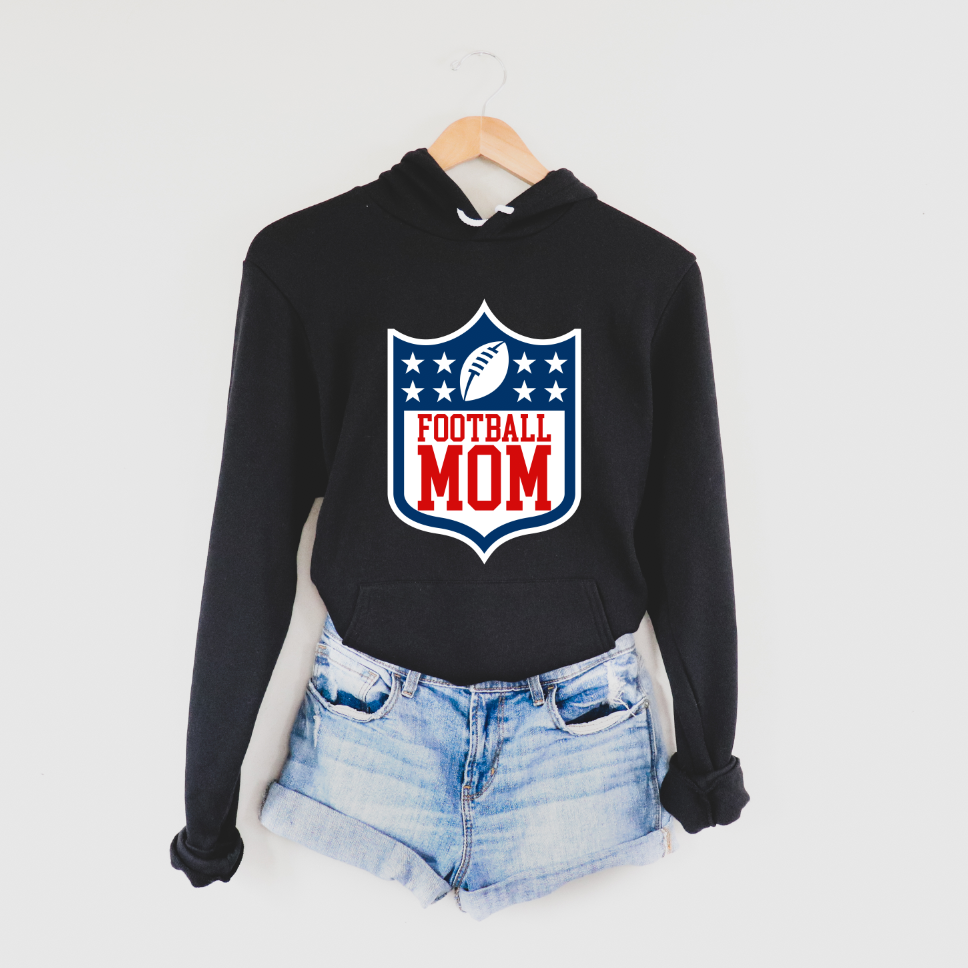 Football Mom • Black Hoodie