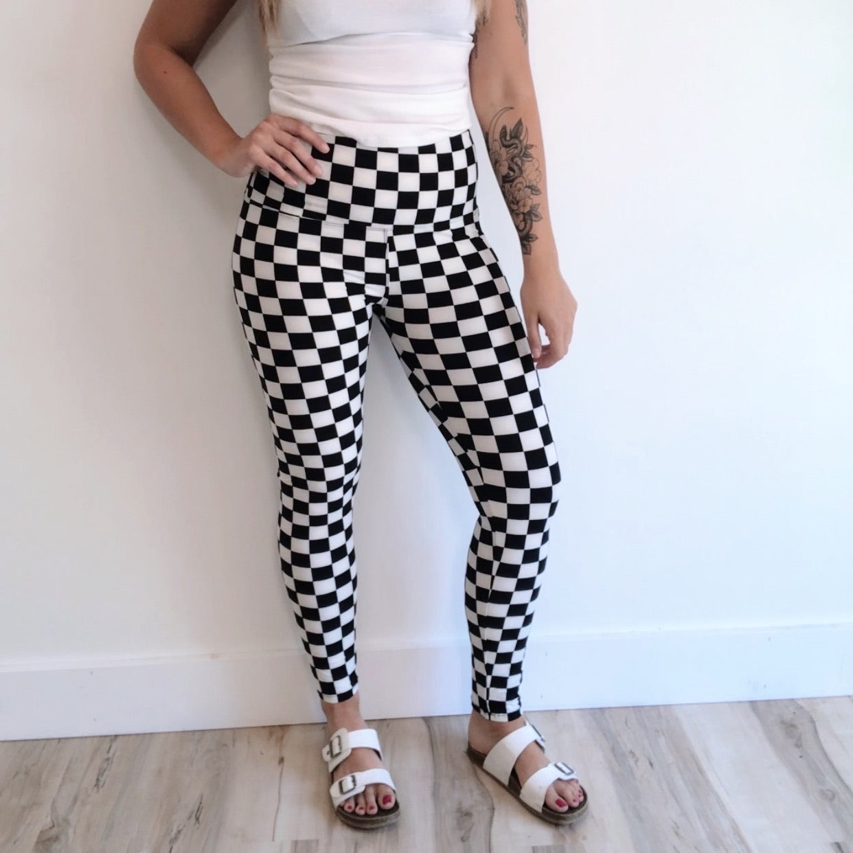 Checkered legging