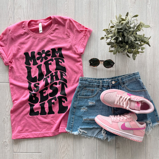 Groovy Mama • Pink Feature Tee