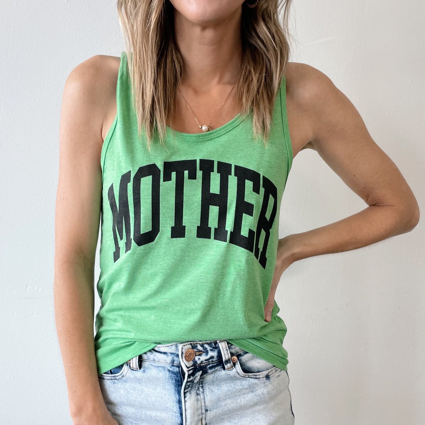 Mother • Green Unisex Tank