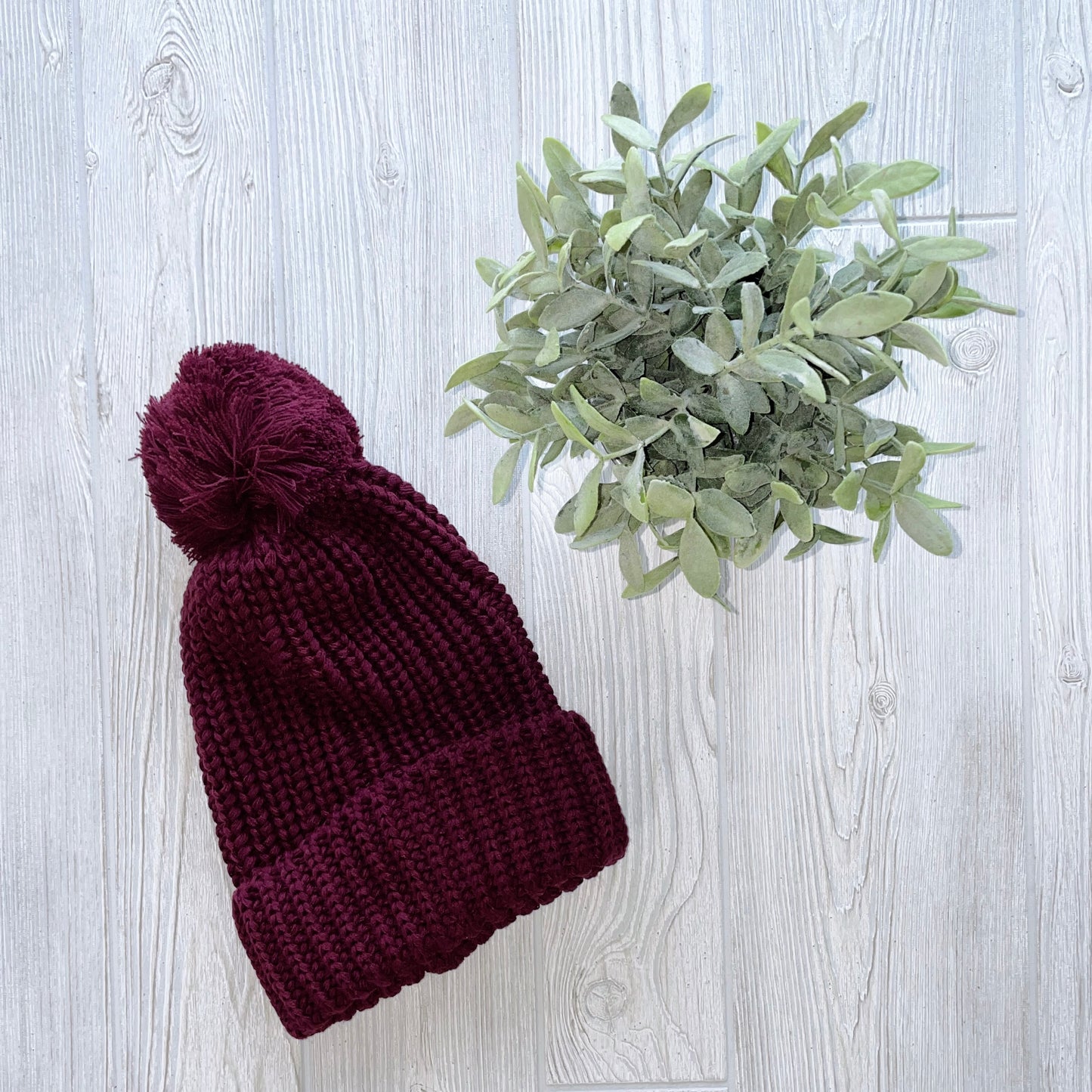 Chunky Ribbed Pom Beanie • More Colors