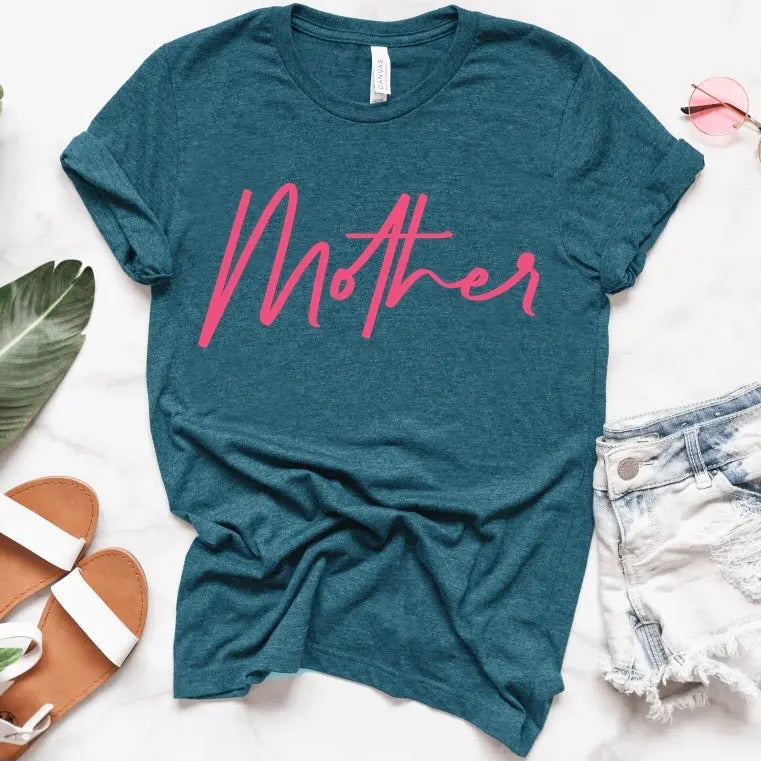 Mother Neon • Teal Tee River Babe Threads