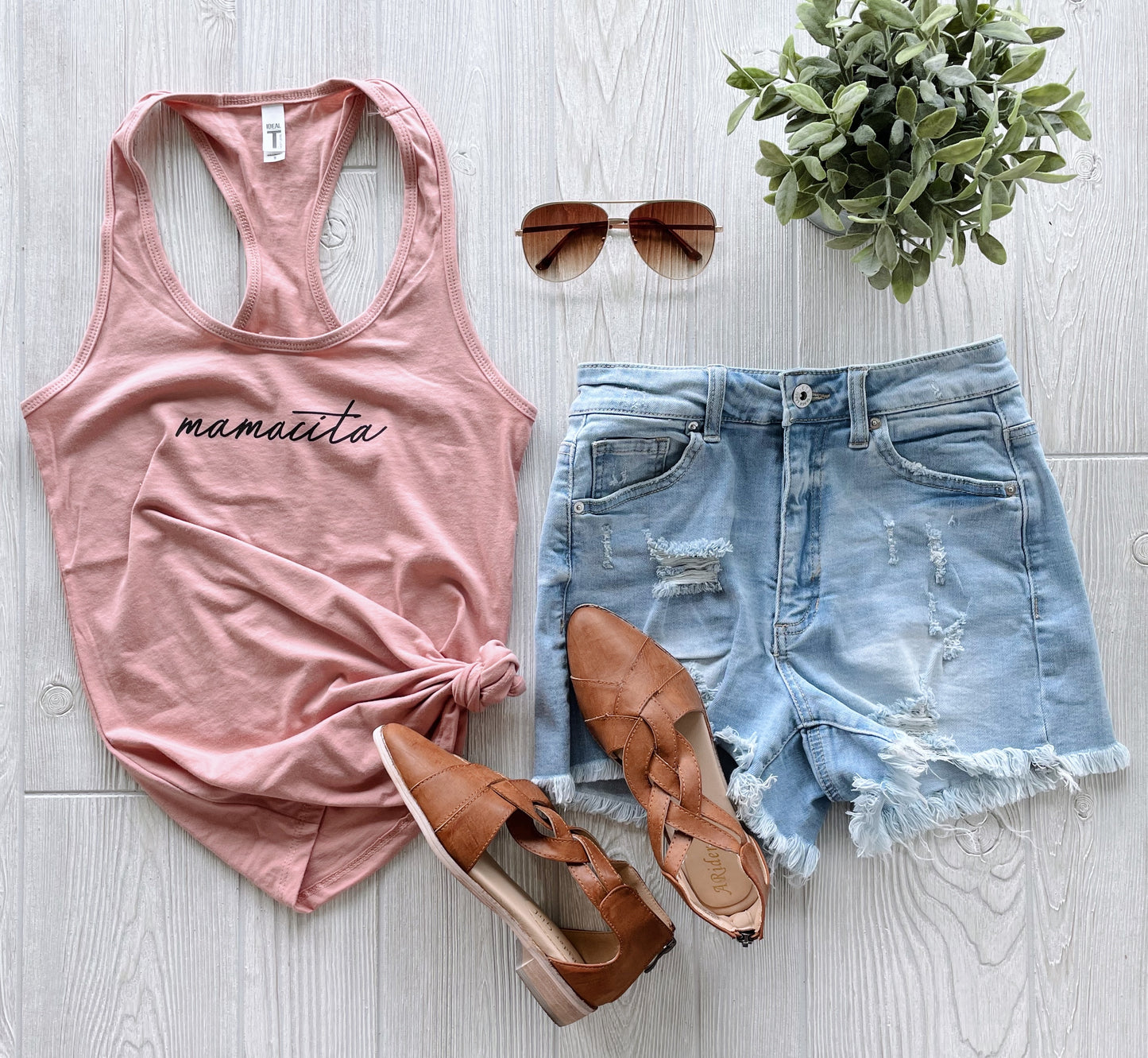 Mamacita • Mauve Racerback
