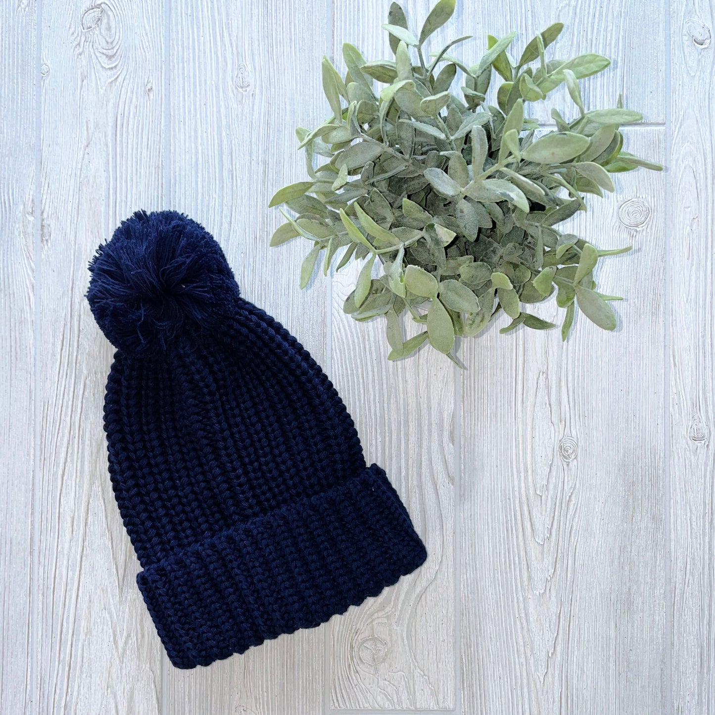 Chunky Ribbed Pom Beanie • More Colors