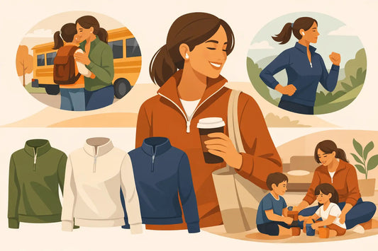 Womens Fall Quarter Zip Picks for Busy Moms