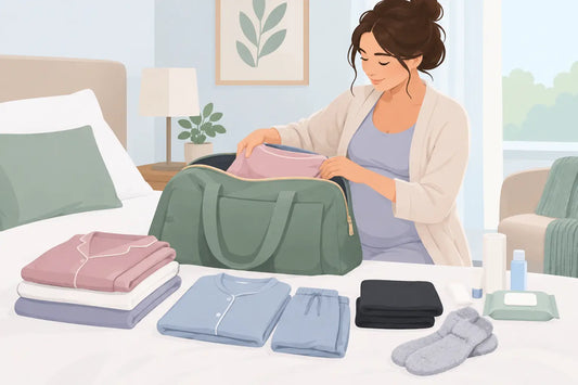 How to Pack Postpartum Hospital Outfits With Ease
