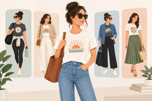 How to Style Graphic Tees for Moms Every Day