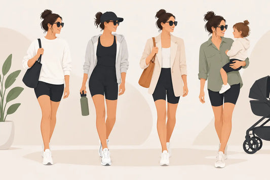 How to Build Outfits With Biker Shorts for Moms