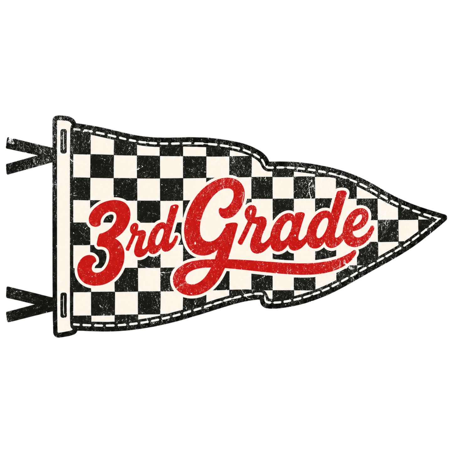Checkered Pennant • Back to School