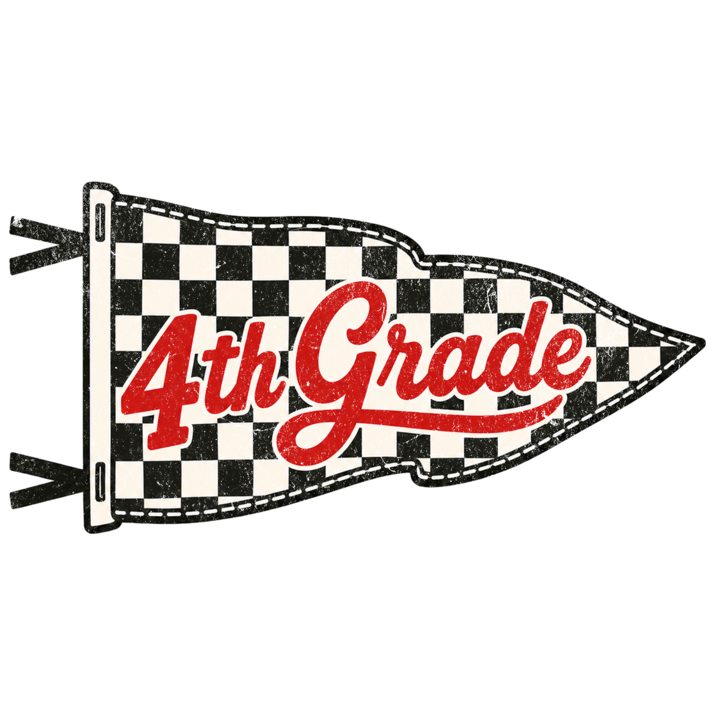 Checkered Pennant • Back to School