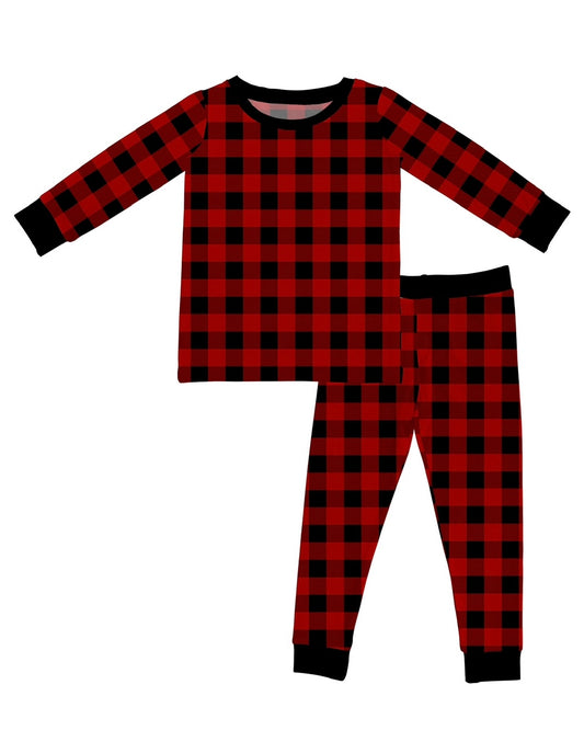 Buffalo Plaid • 2 Piece Bamboo Set (Updated Fit)