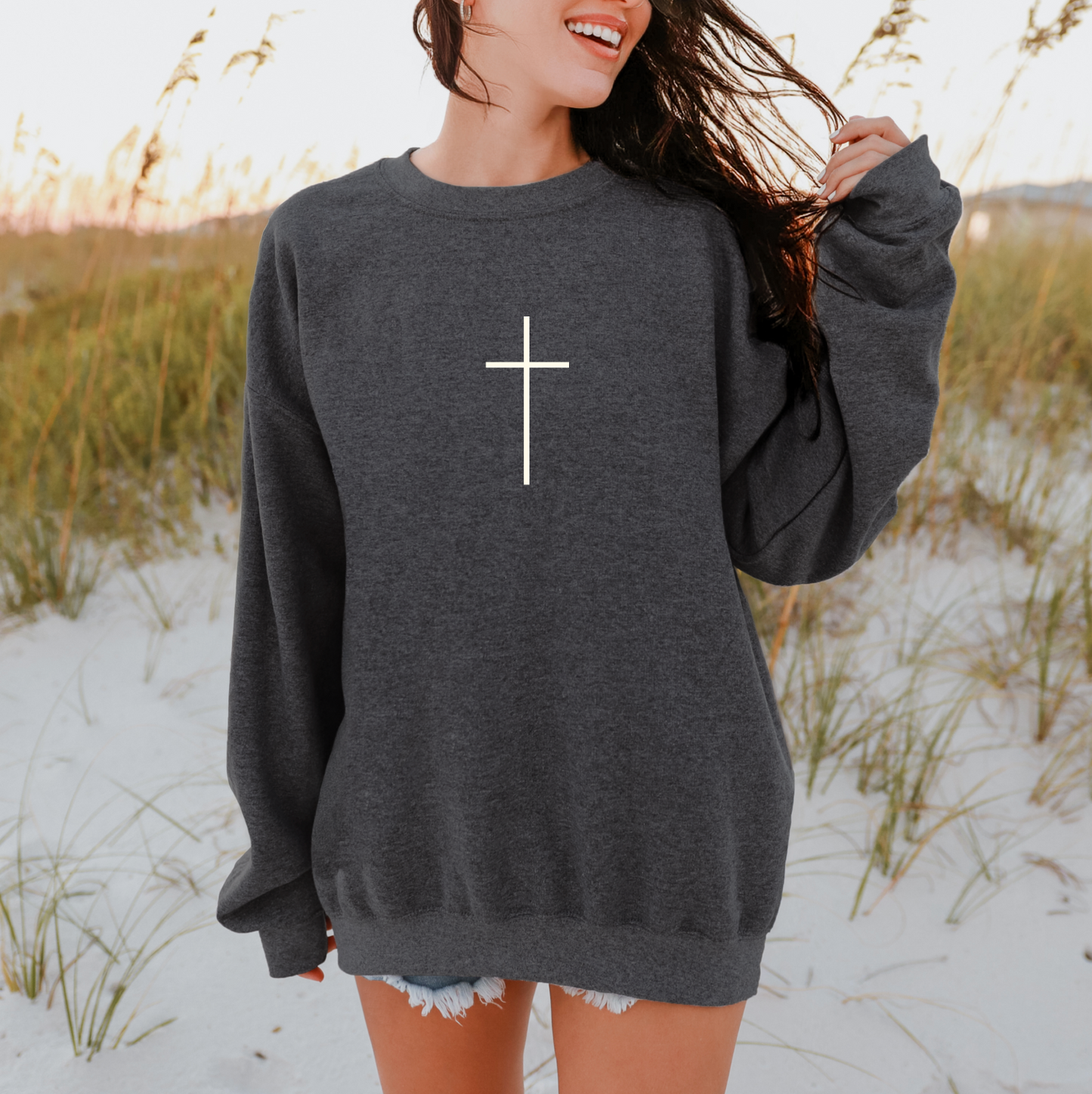 Faith Over Fear • Charcoal Tee or Pullover