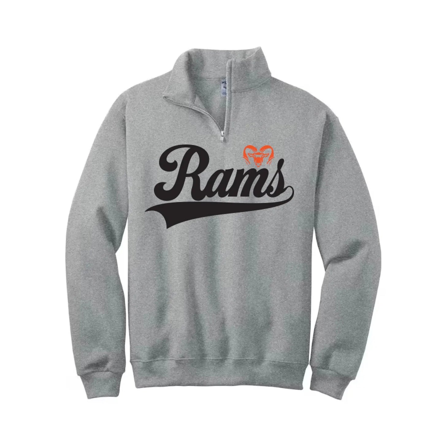 Rams • Gray Quarter Zip River Babe Threads