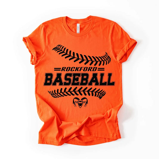 Rockford Baseball • Orange Tee River Babe Threads