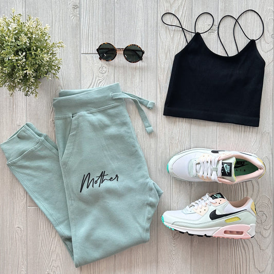 Mother • Sage Joggers