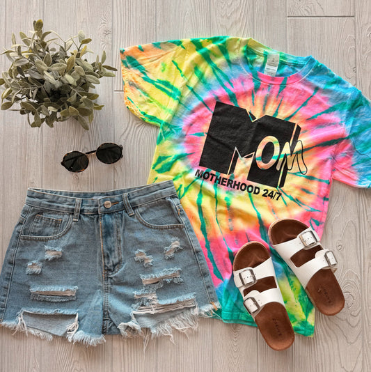 Motherhood 24/7 • Neon Tie Dye